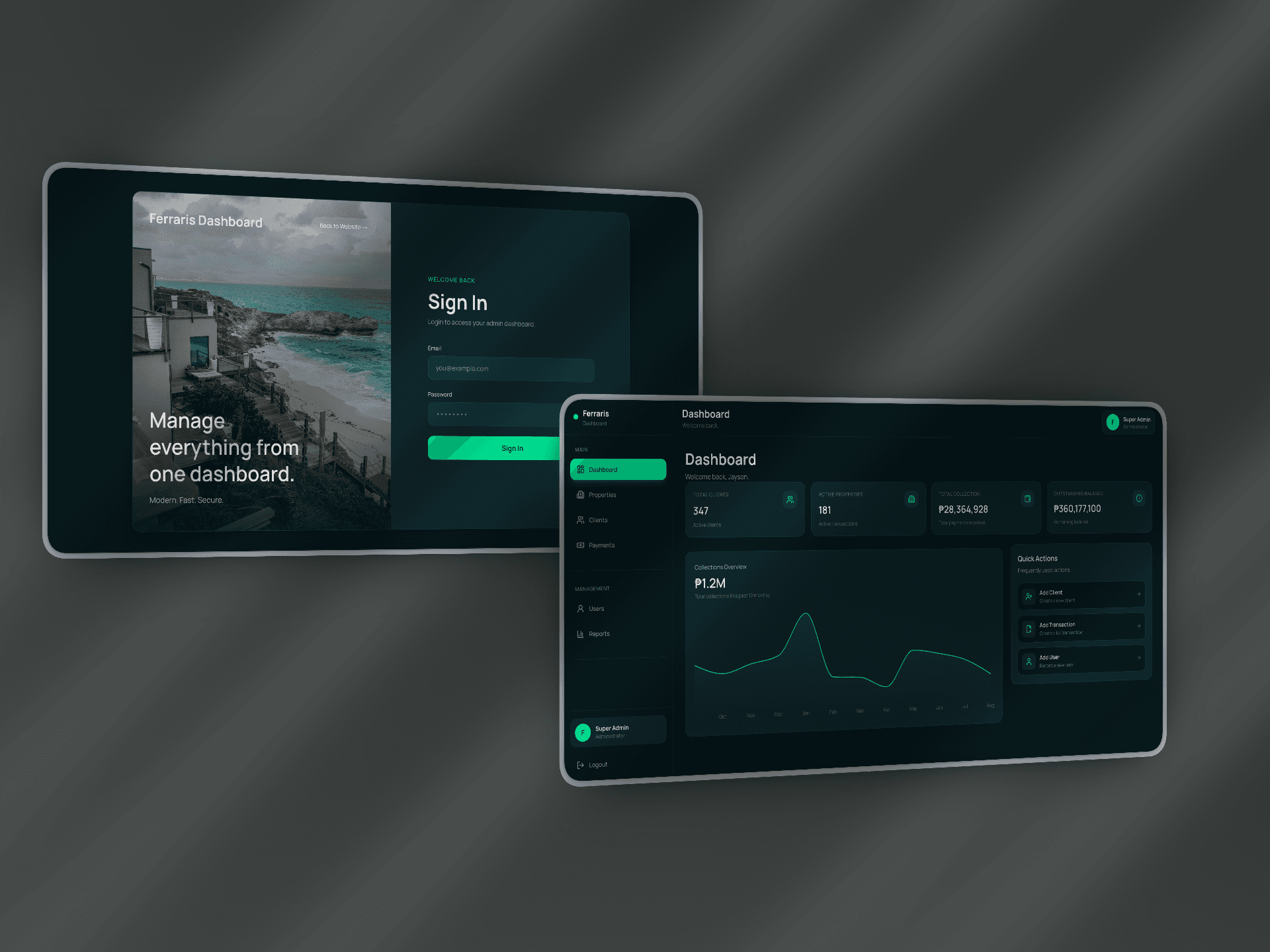 Real Estate Management System project preview